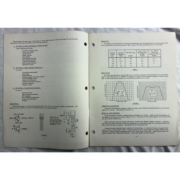 General Electric Application Note - Plastic Photodarlington Transistor VTG 1972 - Picture 4 of 5